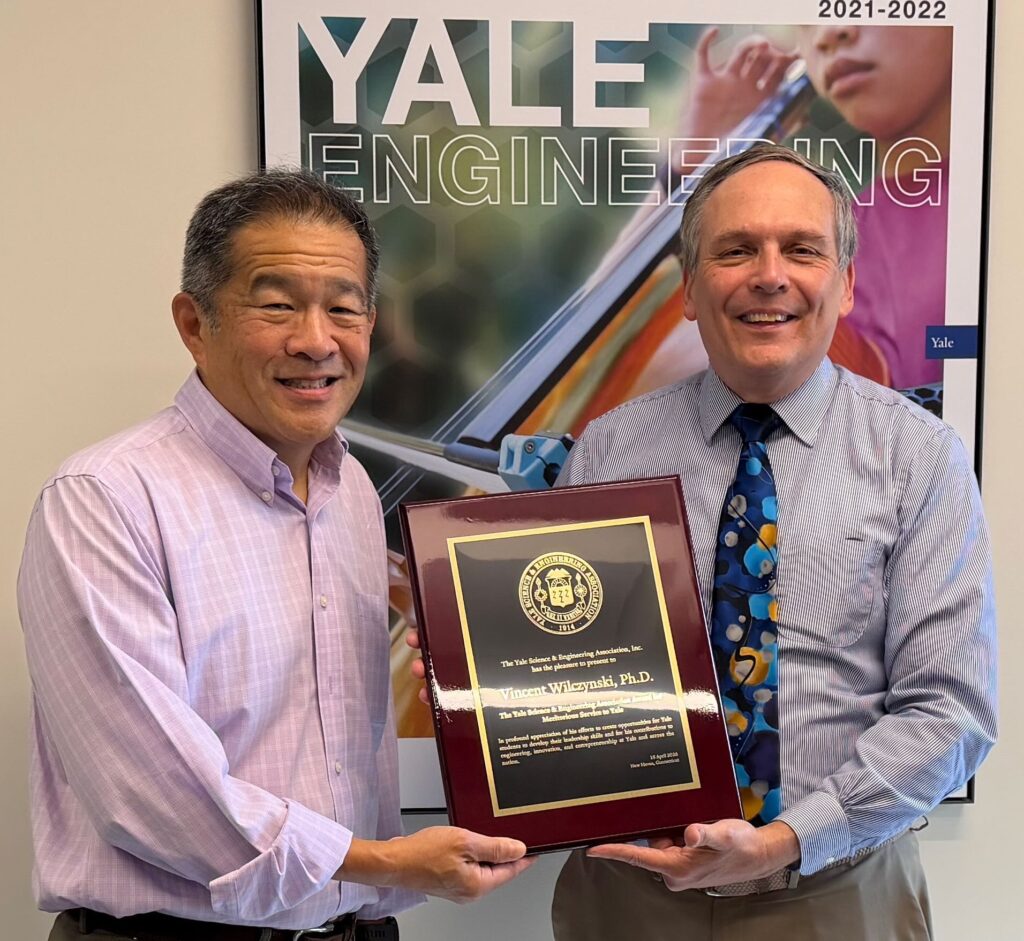 Presentation of the YSEA Award for Meritorious Service to Yale University to Vincent Wilczynski